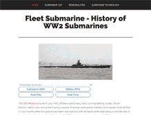 Tablet Screenshot of fleetsubmarine.com